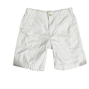 Outerknown Organic Cotton Utility Shorts White Size 28